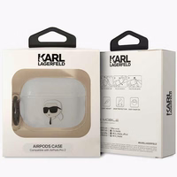 Karl Lagerfeld KLAP2HNIKTCT Airpods Pro 2 cover läbipaistev Ikonik Karl Lagerfeld