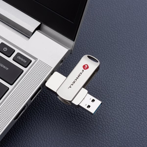 Pendrive 64GB USB 3.2 Gen 1 (USB A / USB C) Forcell F-Data Metal Duo hõbedane