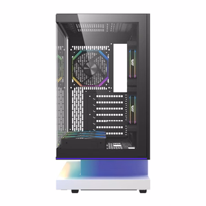 DarkFlash F1 ATX-arvutikorpus 6 ventilaatoriga, valge