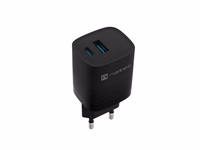 NATEC RIBERA GAN CHARGER 1X USB-A + 1X USB-C 30W must