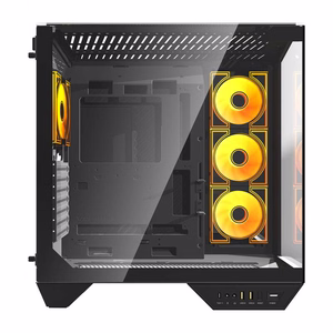 Darkflash DY470 computer ümbris (must) + 4 fans