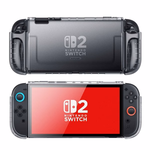 Supcase Crystal Ümbris jaoks Nintendo Switch 2 - Läbipaistev Must