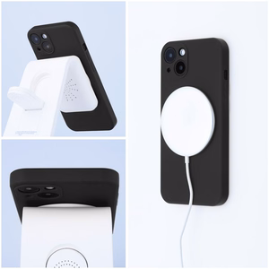 Silicone Mag Cover ümbris seadmele Samsung A26, ühildub MagSafe'iga (kaamerakaitse), must