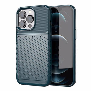 Thunder Case гибкий прочный защищённый TPU чехол для iPhone 13 Pro зелёный