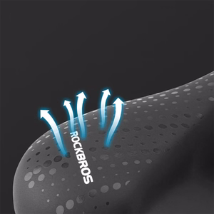 Rockbros 38218916002 MTB jalgrattasadul koos valgustiga – must