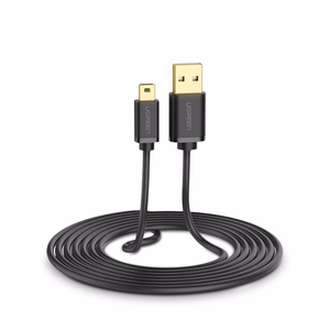 Ugreen USB - mini USB kaabel 480 Mbps 3 m must (US132 10386)