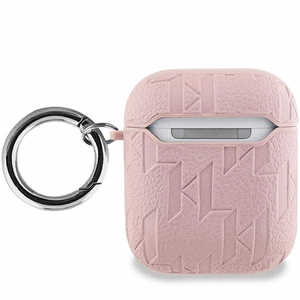 Karl Lagerfeld Monogram Choupette Head case for AirPods 1 / 2 - pink
