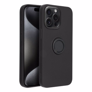 Чехол для iPhone 15 PRO MAX Silicone Ring чёрный