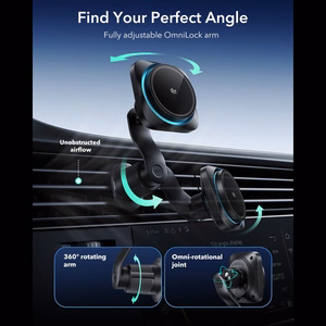 ESR OmniLock Qi2.2 Magnetic MagSafe Car Air Vent Mount - must