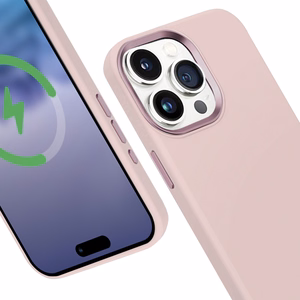 Crong Color Cover LUX Magnetic ümbris seadmele iPhone 15 Pro, MagSafe'iga ühilduv, roosa