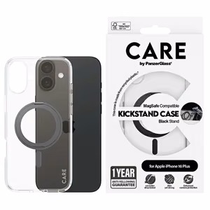 CARE by PanzerGlass Feature Kickstand Ümbris iPhone 16 Plus 6.7" must/must MagSafe 1323