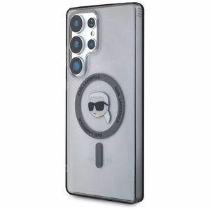 KARL LAGERFELD ümbris jaoks SAMSUNG S25 Ultra KLHMS25LHLSKIK (Magnetic IML Metal K. Heads) must