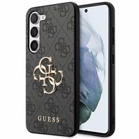 Guess 4G Big Metal Logo Ümbris jaoks Samsung Galaxy S24+ - must
