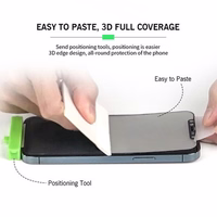 Bestsuit Flex-Buffer Hybrid Glass 5D with antibacterial Biomaster coating jaoks Apple iPhone 13 mini must