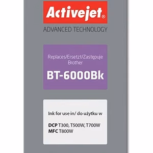 Activejet AB-6000BK – must tindipudel, asendab Brother BT-6000BK, 100 ml, Supreme