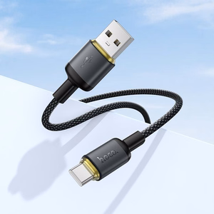 Cable USB A to USB C Hoco 3A 1 m X128 Benefit black