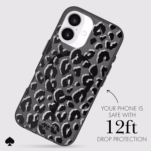 Kate Spade New York Protective MagSafe - Case for iPhone 16 (City Leopard)