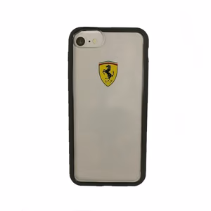 Ferrari kõvakott FEHCRFP7BK iPhone 7/8 /SE 2020 / SE 2022 läbipaistev/must