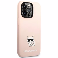 Karl Lagerfeld KLHCP14XSLCTPI iPhone 14 Pro Max 6.7 "hardcase light roosa / light roosa Silicone Choupette Body