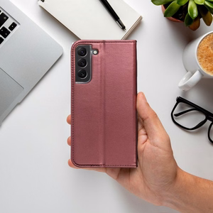Klappümbris Samsung A27 Smart Magneto, burgundiapunane