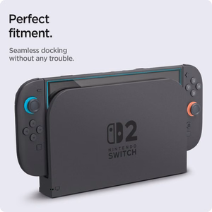 Spigen Glas.Tr ”EZ FIT” Karastatud klaas 2-pack jaoks Nintendo Switch 2 - Läbipaistev
