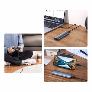 Ugreen M.2 SSD korpus USB 3.2 Gen 2 (SuperSpeed USB 10 Gbps) + USB Type-C kaabel 0,5m hall (CM400 10902)