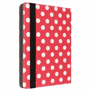 Wonder Canvas Tablet Ümbris 10 inches punane polka-dot