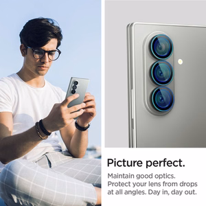 Spigen Optik Pro HD Glas.TR EZ Fit 2-pack Camera Protector jaoks Samsung Galaxy Z Fold 7 - Must