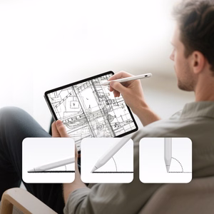 Wozinsky WRA-08 Stylus for iPad USB-C Fast Charging - White