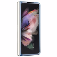 Guess 4G Triangle Strass Ümbris jaoks Samsung Galaxy Z Fold 5 - sinine