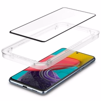 Spigen ALM Glass FC karastatud klaas Samsung Galaxy M53 5G jaoks - must