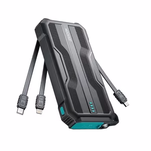 Akupank Joyroom JR-L016 must 10000mAh (PD / QC3.0) + integreeritud 3in1 kaabel