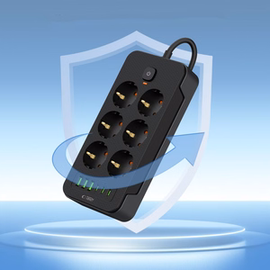 TECH-PROTECT PC6X6 PIKENDUSJUHE 3 USB & 3 TYPE-C & 6 PESA 200CM MUST