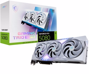 MSI Gaming GeForce RTX 5080 16G Trio OC White videokaart NVIDIA 16 GB GDDR7