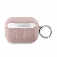 Karl Lagerfeld Monogram Karl & Choupette Head ümbris jaoks AirPods Pro 2 - roosa