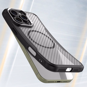 Силиконовый чехол Leading Series MagSafe для iPhone 16 Pro Max - чёрный