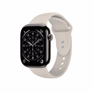 Crong Liquid vedelast silikoonist rihm Apple Watchile 38/40/41/42 mm, kivibeež