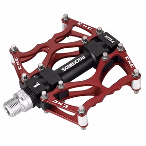 Rockbros JT201012LR 2010-12L alumiiniumist jalgratta platvormpedaalid – punased