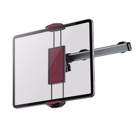 Car phone / tablet Hoidja Hoco telescopic headrest (4,5" - 13") H69 must and punane