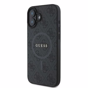 Guess 4G Ring Classic Logo MagSafe ümbris jaoks iPhone 16 Plus - must