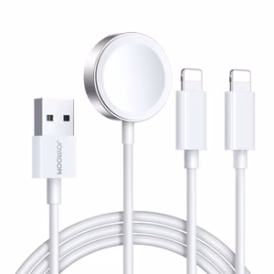 Juhtmevaba laadija Joyroom S-IW007 valge 120cm pikendusega 3in1 (Apple Watch)