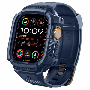 Spigen Rugged Armor Pro Ümbris jaoks Apple Watch Ultra 1 / 2 (49mm) - tumesinine