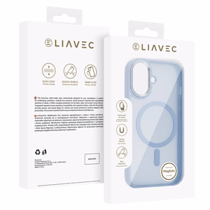 Liavec Cloudy ümbris metallist kaamera raamiga Iphone 17 jaoks sinine (kaamera juhtnupp)