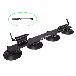 Rockbros XP1002 iminappadega katuseraam 2 jalgrattale – must