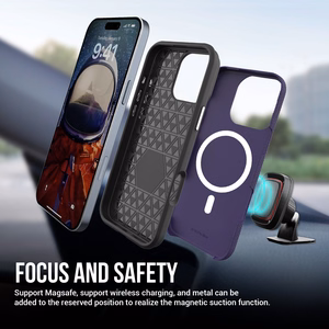 Чехол Perfectionists Triangle Mag для iPhone 14 Pro фиолетовый