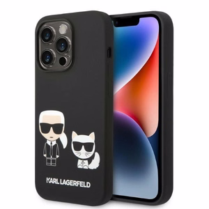 Karl Lagerfeld KLHMP14LSSKCK iPhone 14 Pro 6.1 "hardcase must / must Liquid Silicone Karl & Choupette Magsafe