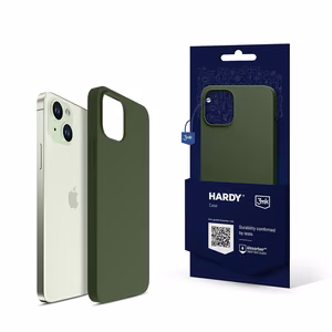 3mk Hardy Silicone MagCase для iPhone 15 Plus - зелёный