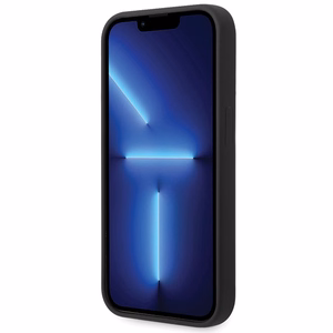 BMW Silicone Metal Logo чехол iPhone 15 Pro Max - чёрный