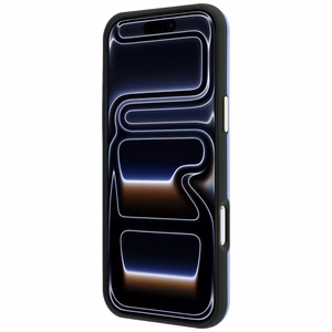 Guess Grained Round Strass Logo MagSafe ümbris iPhone 18 Pro Max / 17 Pro Max – sinine