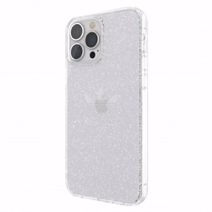Adidas OR kaitsev läbipaistev ümbris Glitter iPhone 13 Pro Max'ile - läbipaistev hõbedane